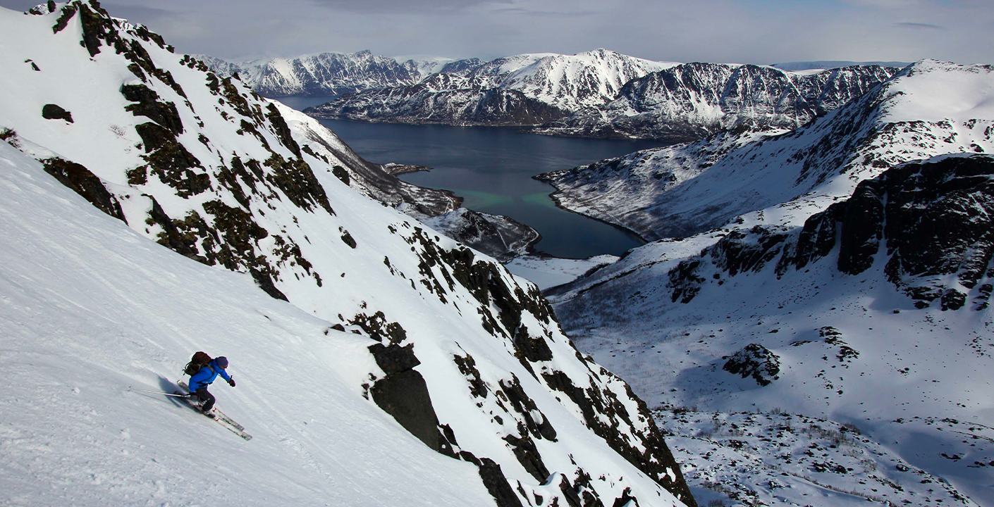 Ski touring in the Finnmark Alps