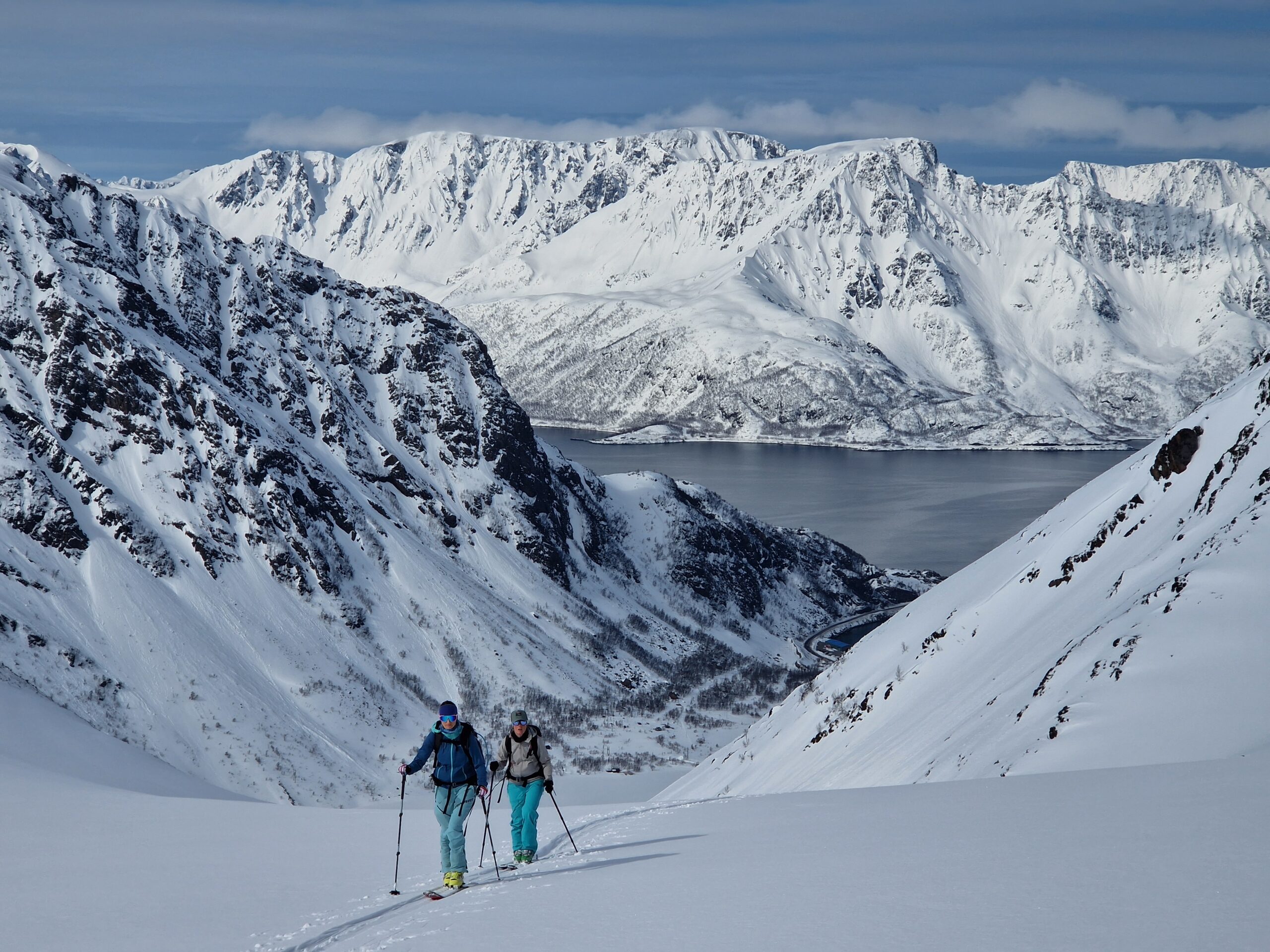 Ski touring in the Finnmark Alps